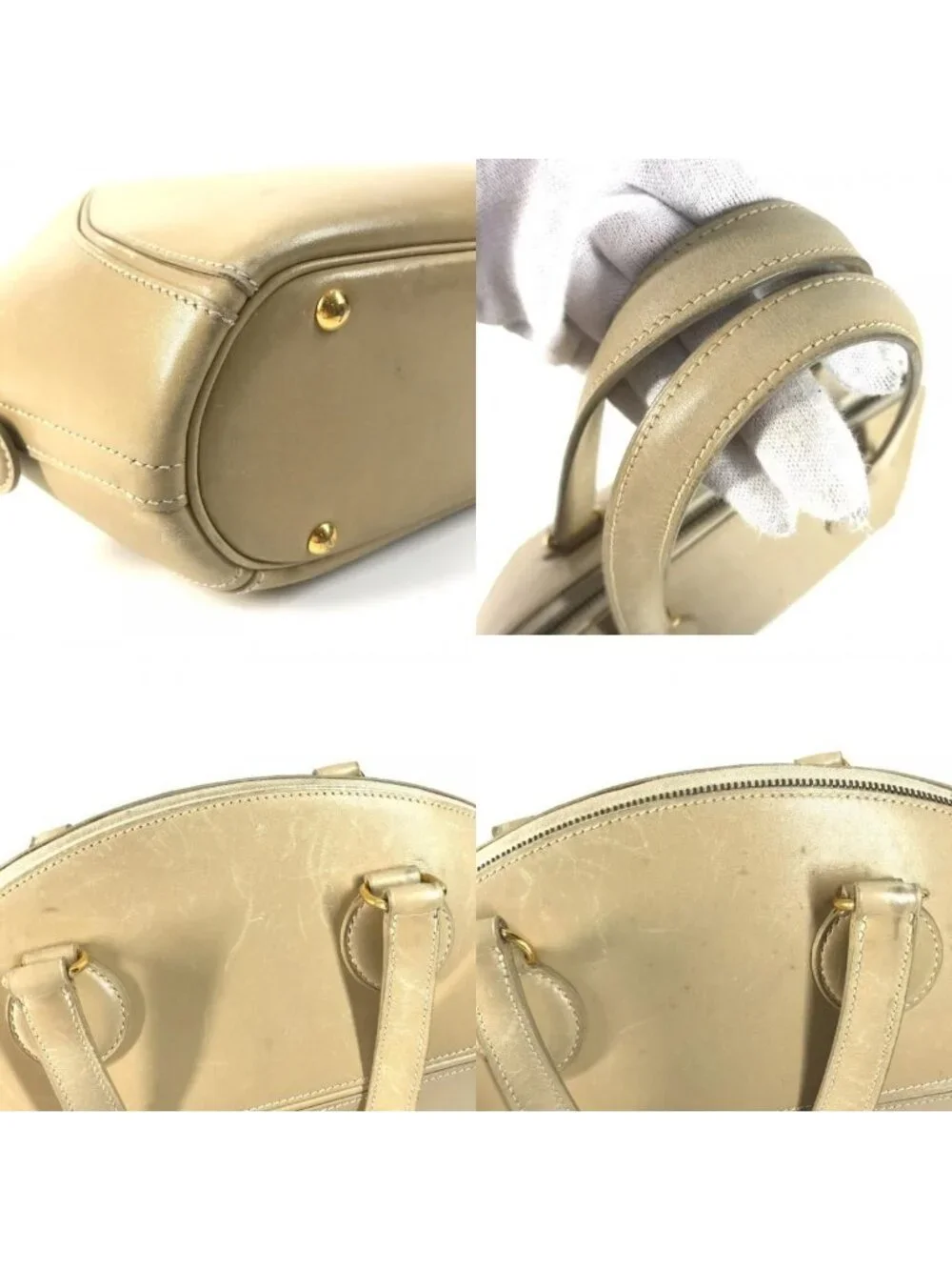 Hermes Handbag Ildoshiki Leather Beige